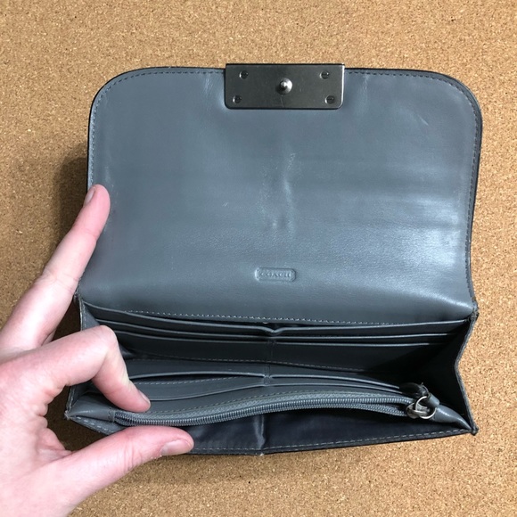 Grey Coach wallet - Picture 3 of 6